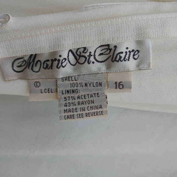 Vintage Marie St Clair Lace Dress Size 16 - Picture 2 of 11